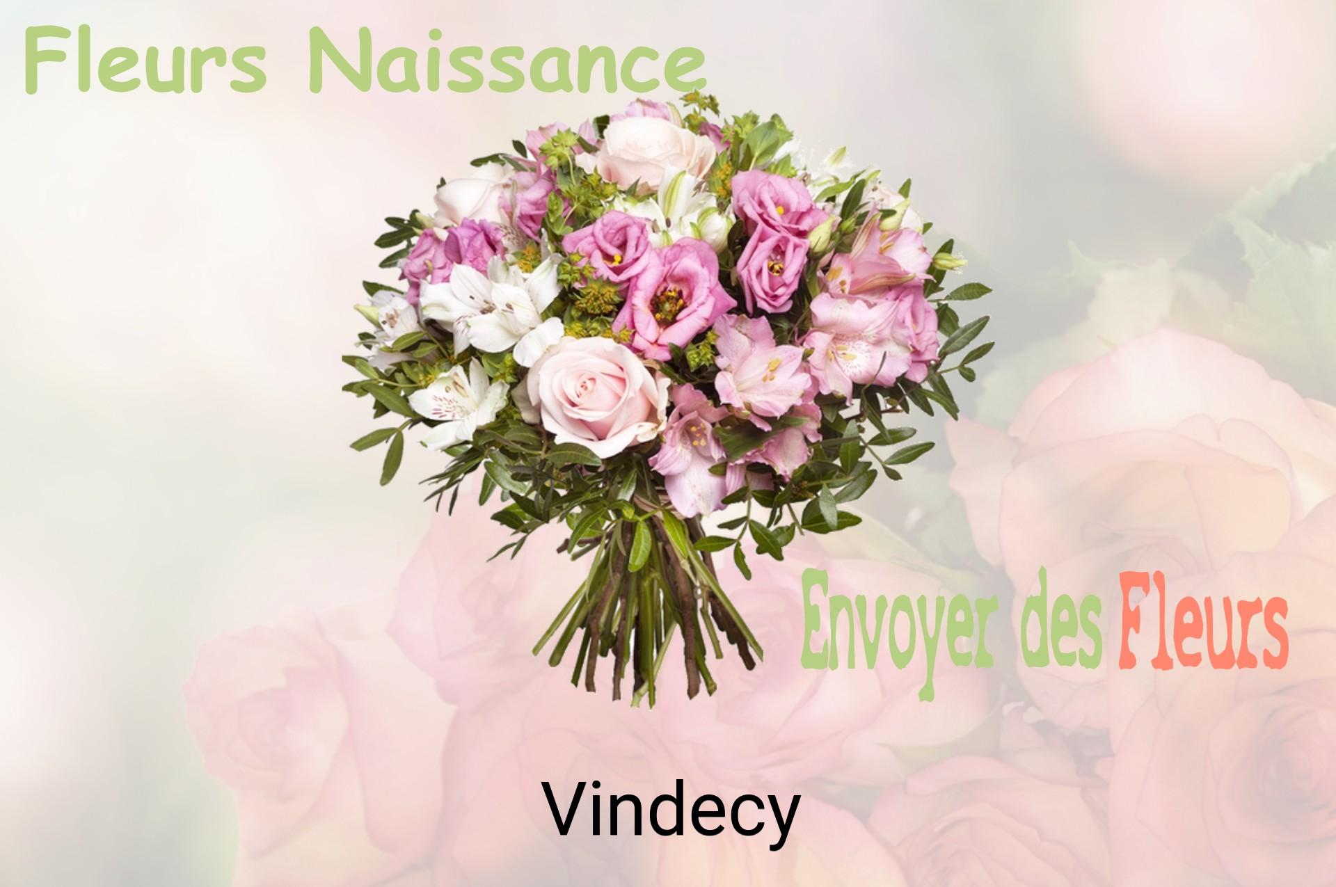 Bouquet de fleurs de naissance livré à Vindecy